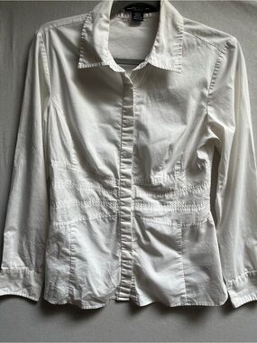 Renuar Collection Button Front Collared Blouse XS - 17 PTP